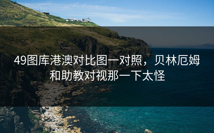 49图库港澳对比图一对照，贝林厄姆和助教对视那一下太怪